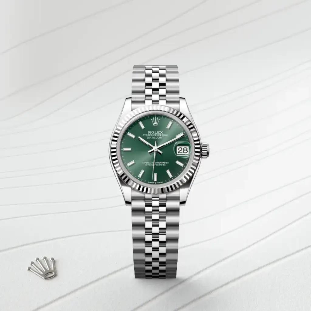 Rolex Datejust in Rolesor weiß (Kombination aus Edelstahl Oystersteel und Weißgold), M278274-0018-3 – Uhren Schmiemann