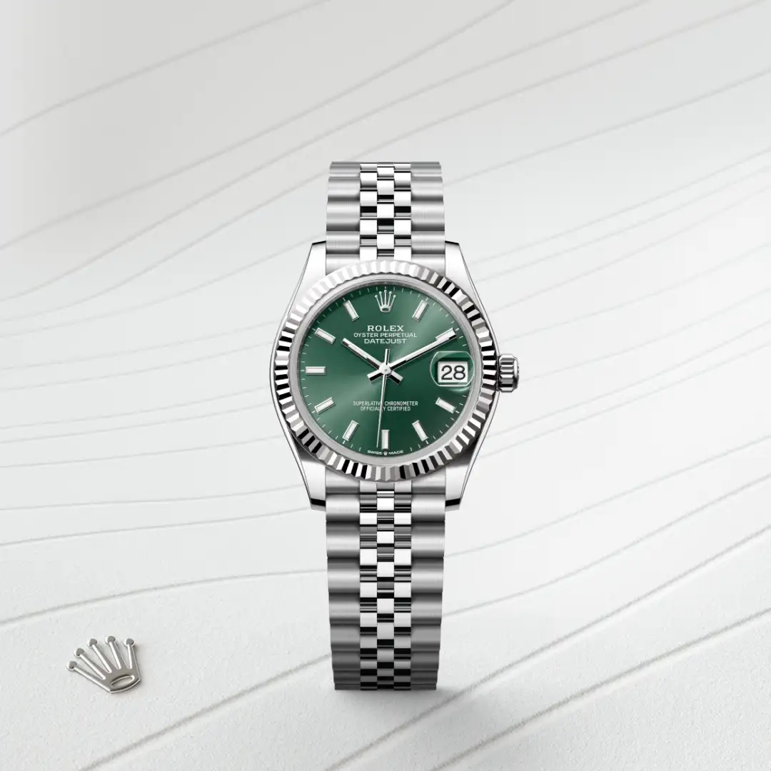 Rolex Datejust in Rolesor weiß (Kombination aus Edelstahl Oystersteel und Weißgold), M278274-0018-3 – Uhren Schmiemann