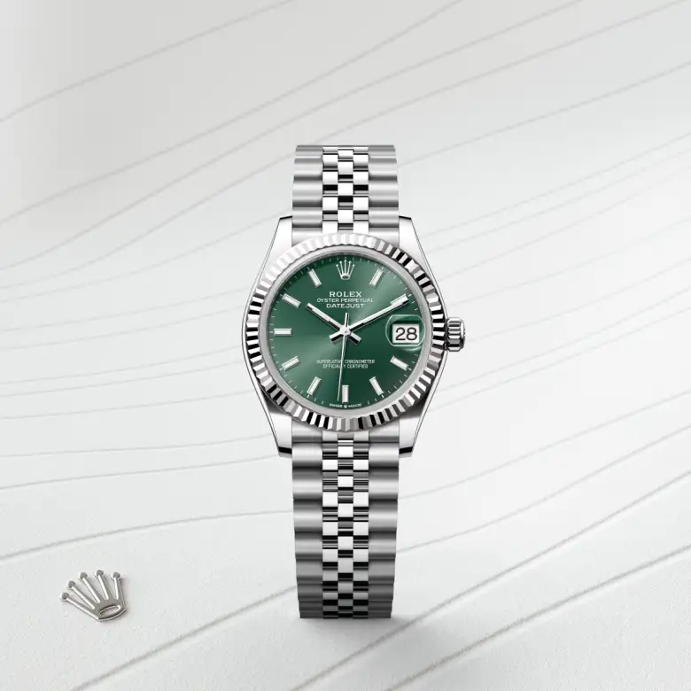 Rolex Datejust in Rolesor weiß (Kombination aus Edelstahl Oystersteel und Weißgold), M278274-0018-4 – Uhren Schmiemann