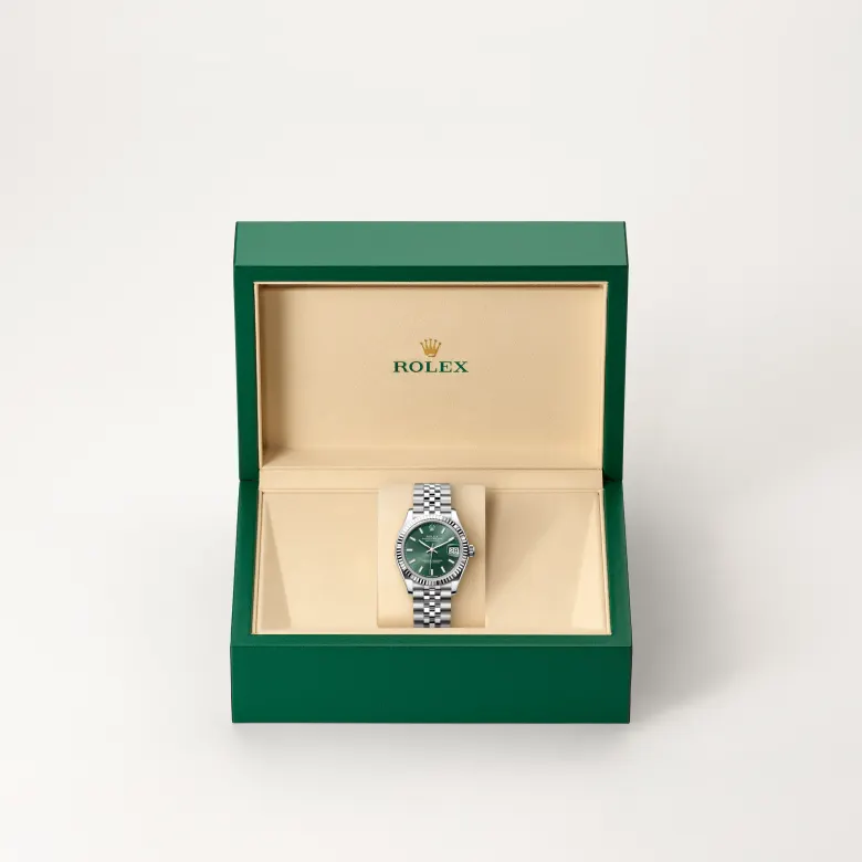 Rolex Datejust in Rolesor weiß (Kombination aus Edelstahl Oystersteel und Weißgold), M278274-0018-6 – Uhren Schmiemann