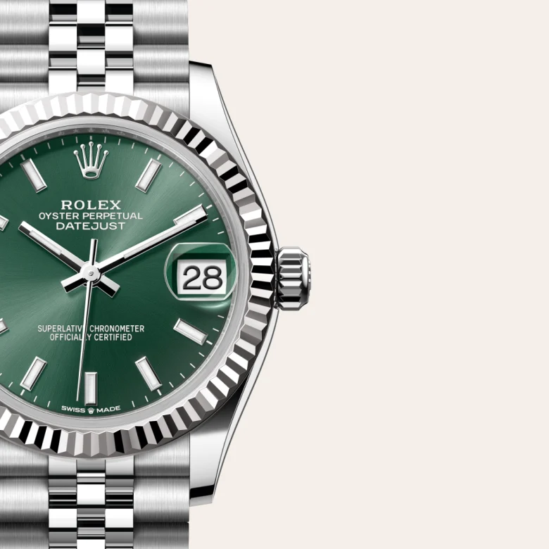 Rolex Datejust in Rolesor weiß (Kombination aus Edelstahl Oystersteel und Weißgold), M278274-0018-8 – Uhren Schmiemann