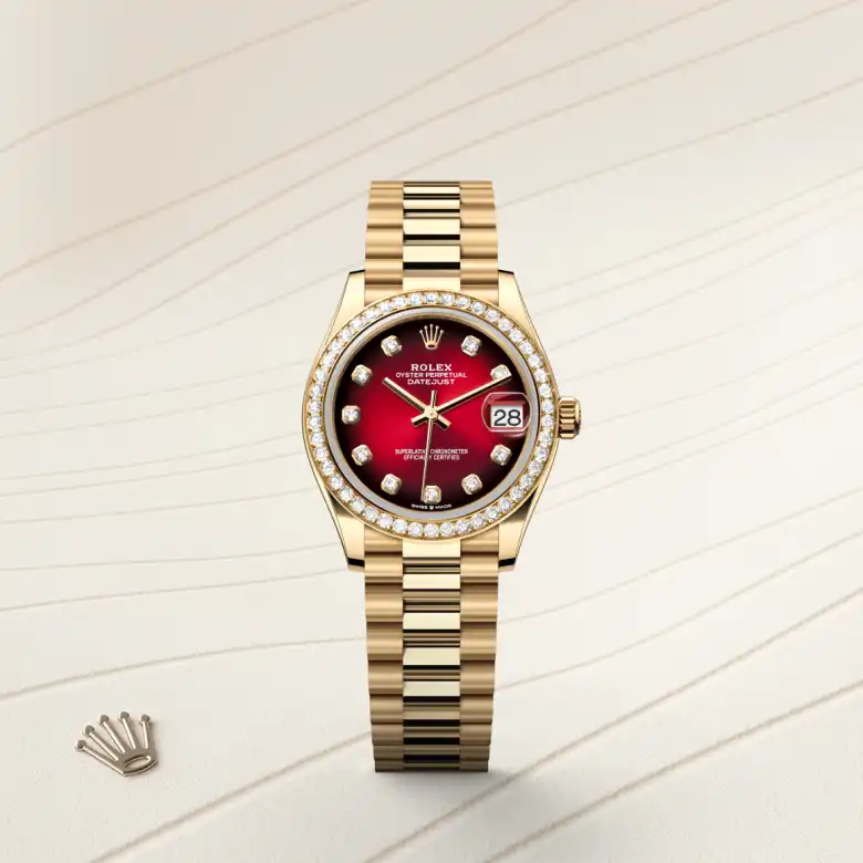 Rolex Datejust in 18 Karat Gelbgold, M278288RBR-0041-4 – Uhren Schmiemann