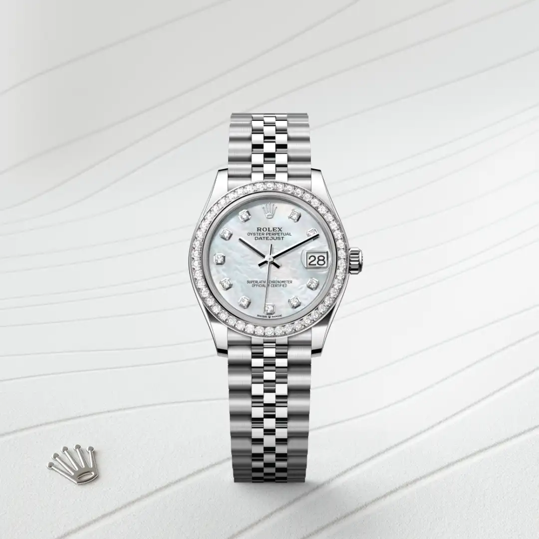 Rolex Datejust in Rolesor weiß (Kombination aus Edelstahl Oystersteel und Weißgold), M278384RBR-0008-3 – Uhren Schmiemann