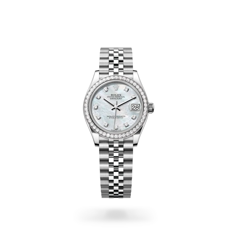 Rolex Datejust in Rolesor weiß (Kombination aus Edelstahl Oystersteel und Weißgold), M278384RBR-0008-2 – Uhren Schmiemann