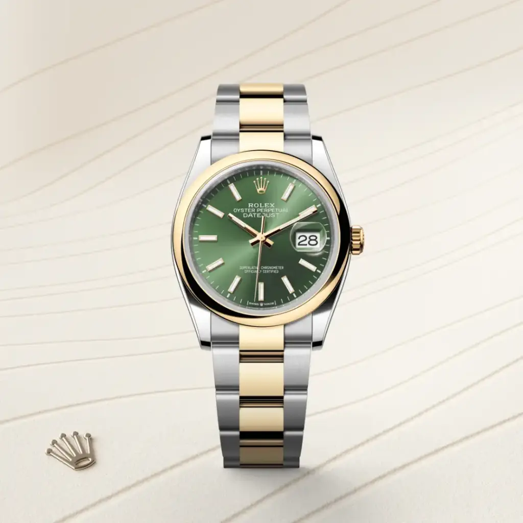 Rolex Datejust in Rolesor gelb (Kombination aus Edelstahl Oystersteel und Gelbgold), M126203-0058-3 – Uhren Schmiemann