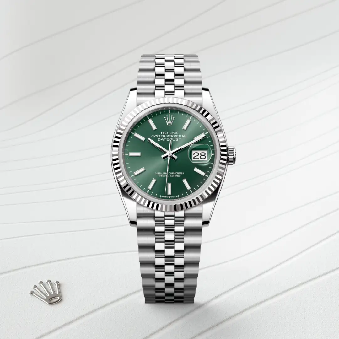 Rolex Datejust in Rolesor weiß (Kombination aus Edelstahl Oystersteel und Weißgold), M126234-0051-3 – Uhren Schmiemann