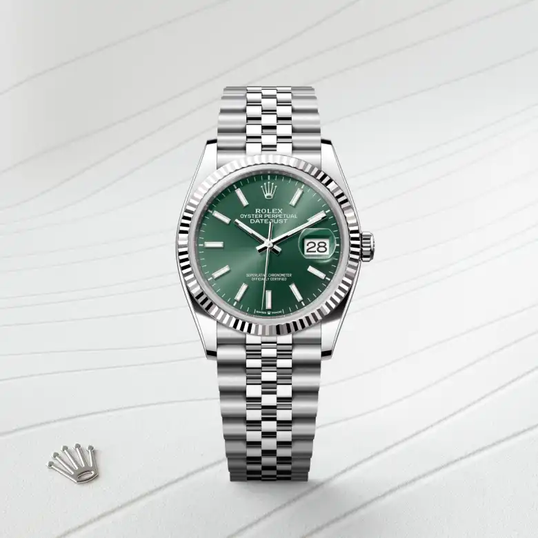 Rolex Datejust in Rolesor weiß (Kombination aus Edelstahl Oystersteel und Weißgold), M126234-0051-4 – Uhren Schmiemann