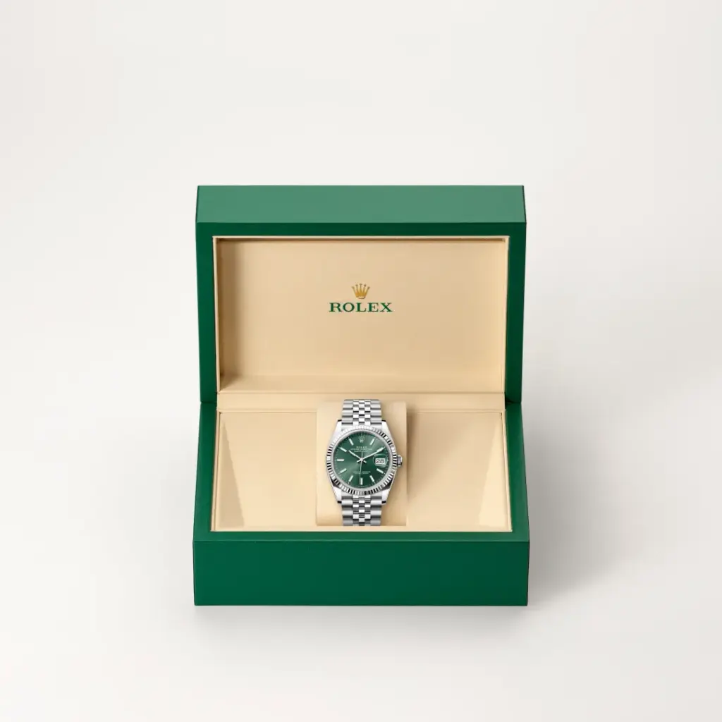 Rolex Datejust in Rolesor weiß (Kombination aus Edelstahl Oystersteel und Weißgold), M126234-0051-5 – Uhren Schmiemann