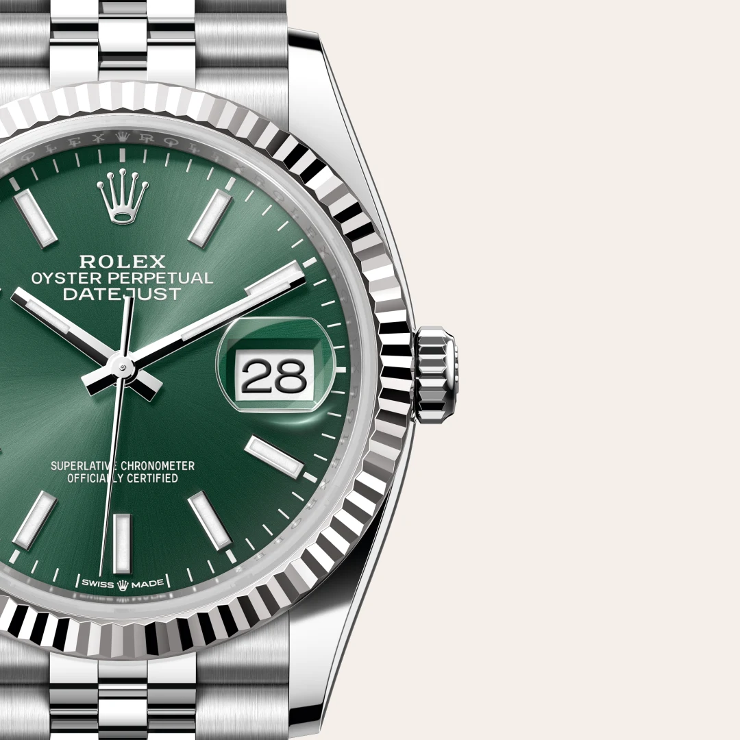 Rolex Datejust in Rolesor weiß (Kombination aus Edelstahl Oystersteel und Weißgold), M126234-0051-7 – Uhren Schmiemann