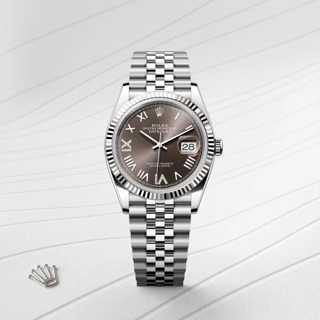Rolex Datejust in Rolesor weiß (Kombination aus Edelstahl Oystersteel und Weißgold), M126234-0071-3 – Uhren Schmiemann