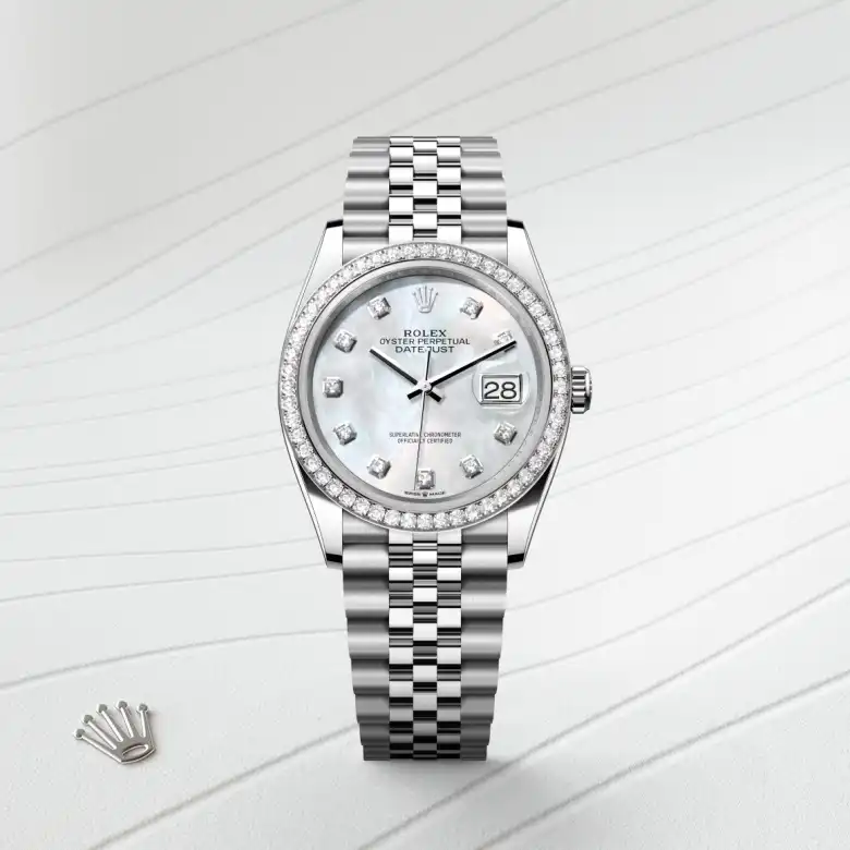 Rolex Datejust in Rolesor weiß (Kombination aus Edelstahl Oystersteel und Weißgold), M126284RBR-0011-4 – Uhren Schmiemann