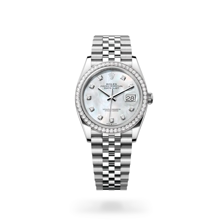 Rolex Datejust in Rolesor weiß (Kombination aus Edelstahl Oystersteel und Weißgold), M126284RBR-0011-2 – Uhren Schmiemann