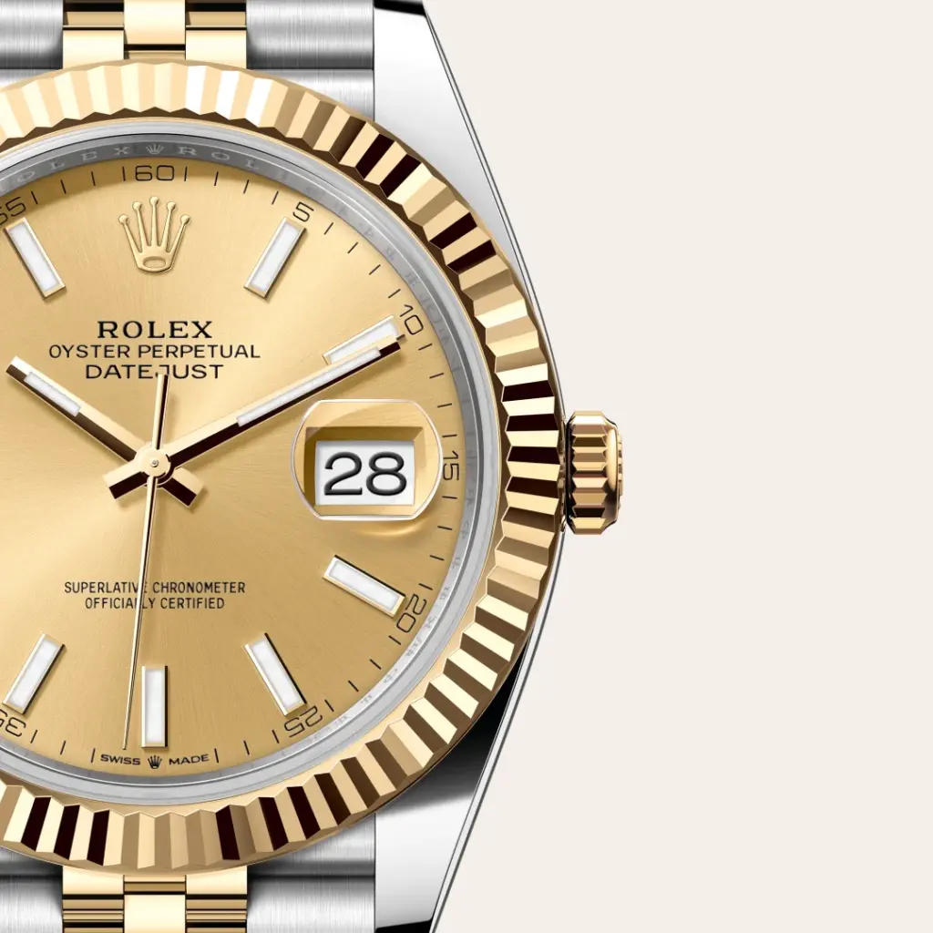 Rolex Datejust in Rolesor gelb (Kombination aus Edelstahl Oystersteel und Gelbgold), M126333-0010-7 – Uhren Schmiemann