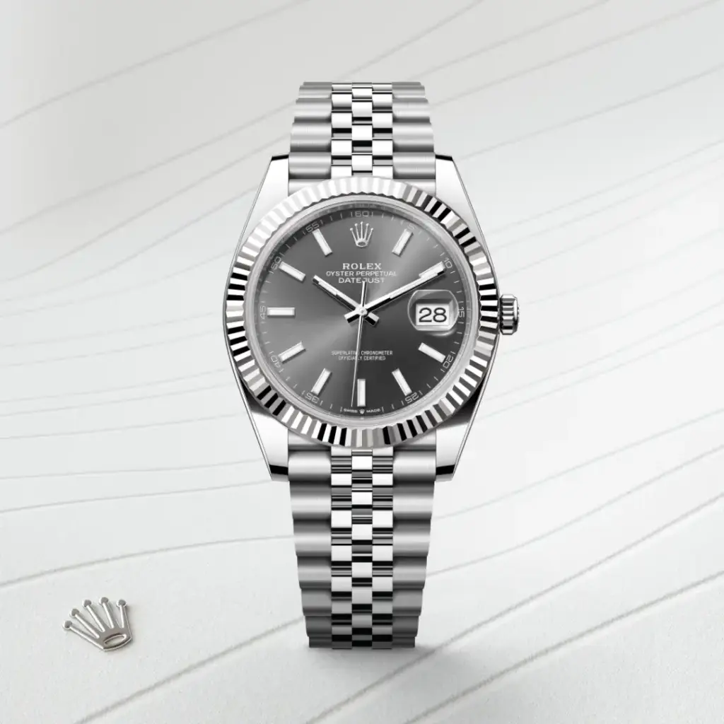 Rolex Datejust in Rolesor weiß (Kombination aus Edelstahl Oystersteel und Weißgold), M126334-0014-3 – Uhren Schmiemann