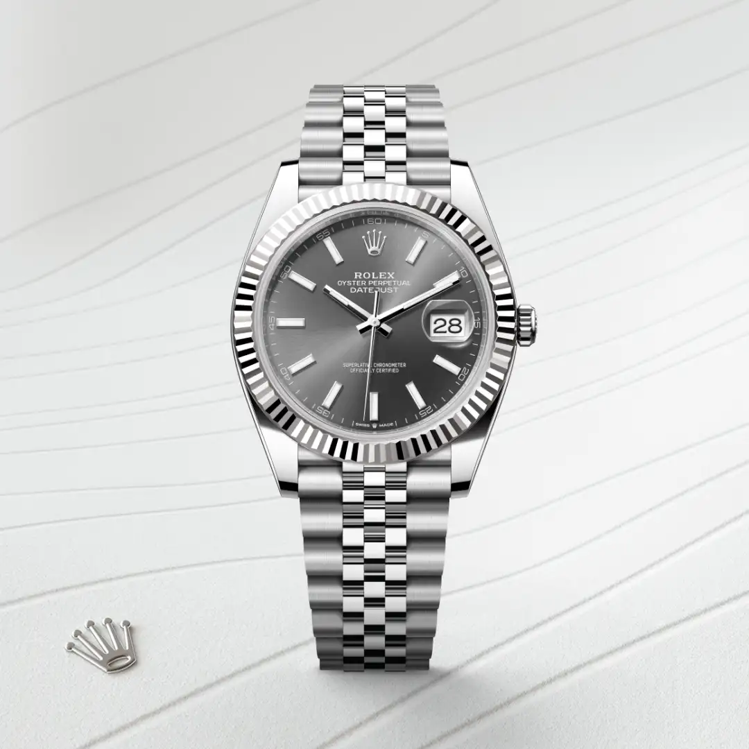 Rolex Datejust in Rolesor weiß (Kombination aus Edelstahl Oystersteel und Weißgold), M126334-0014-3 – Uhren Schmiemann