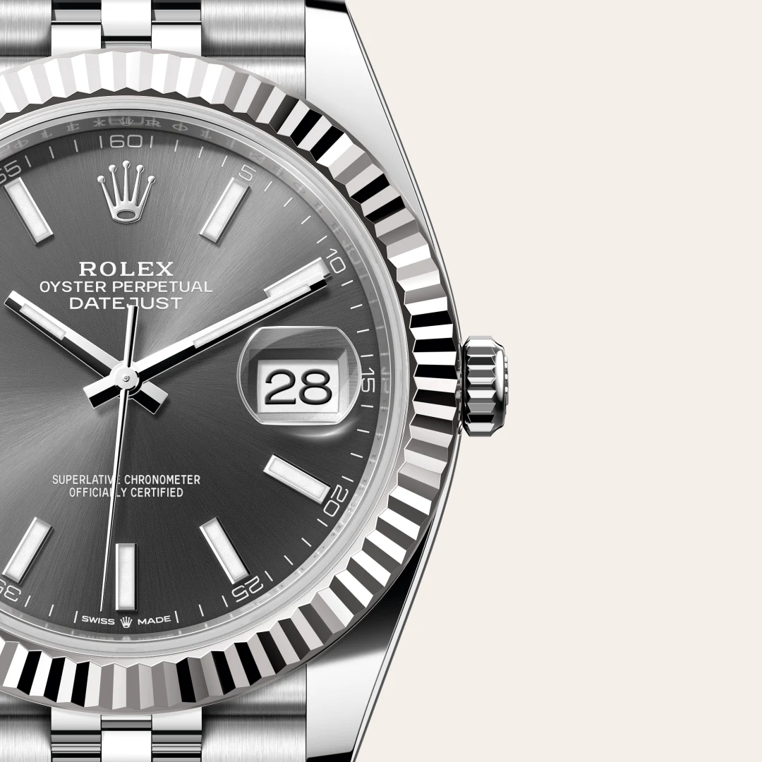 Rolex Datejust in Rolesor weiß (Kombination aus Edelstahl Oystersteel und Weißgold), M126334-0014-7 – Uhren Schmiemann
