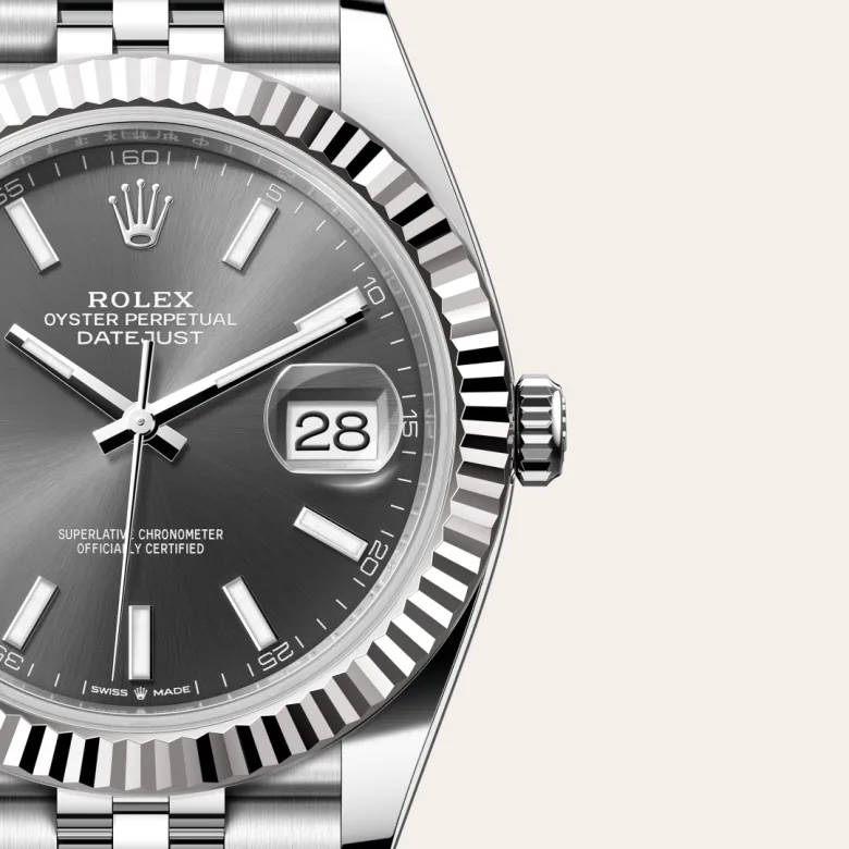 Rolex Datejust in Rolesor weiß (Kombination aus Edelstahl Oystersteel und Weißgold), M126334-0014-8 – Uhren Schmiemann