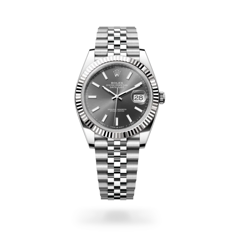 Rolex Datejust in Rolesor weiß (Kombination aus Edelstahl Oystersteel und Weißgold), M126334-0014-2 – Uhren Schmiemann