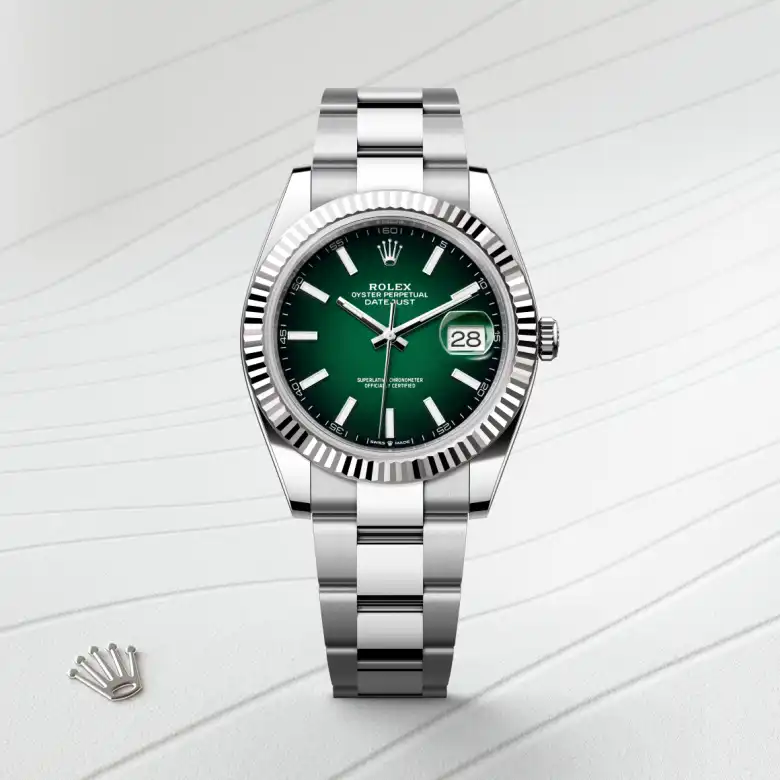 Rolex Datejust in Rolesor weiß (Kombination aus Edelstahl Oystersteel und Weißgold), M126334-0033-4 – Uhren Schmiemann