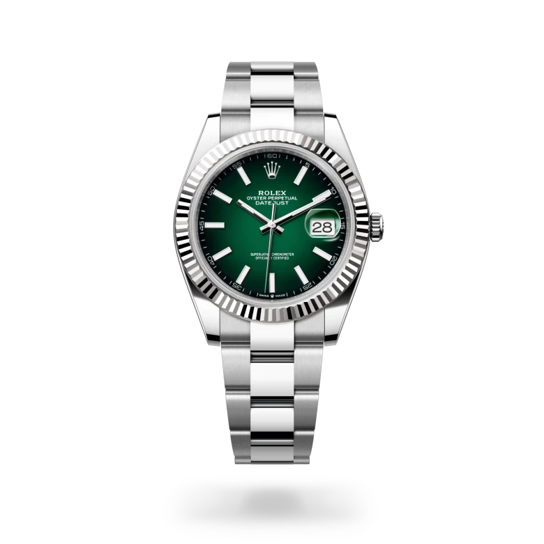 Rolex Datejust in Rolesor weiß (Kombination aus Edelstahl Oystersteel und Weißgold), M126334-0033-2 – Uhren Schmiemann