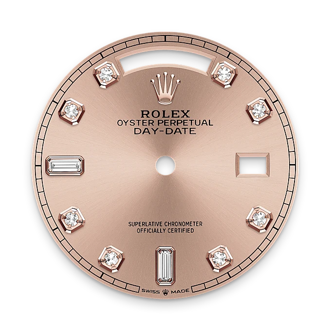Rolex Day-Date in 18 Karat Everose-Gold, M128235-0009-10 – Uhren Schmiemann