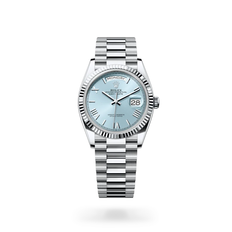 Rolex Day-Date in Platin, M128236-0018-2 – Uhren Schmiemann