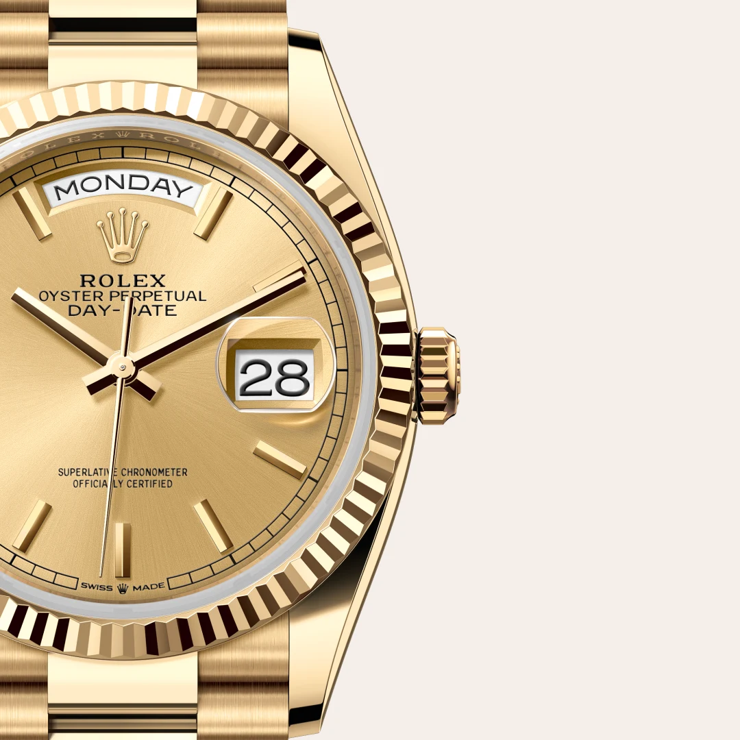 Rolex Day-Date in 18 Karat Gelbgold, M128238-0045-7 – Uhren Schmiemann