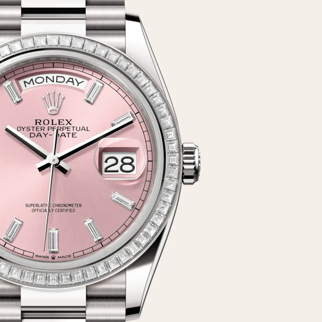 Rolex Day-Date in 18 Karat Weißgold, M128399TBR-0029-7 – Uhren Schmiemann