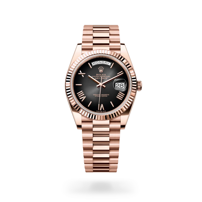 Rolex Day-Date in 18 Karat Everose-Gold, M228235-0055-2 – Uhren Schmiemann