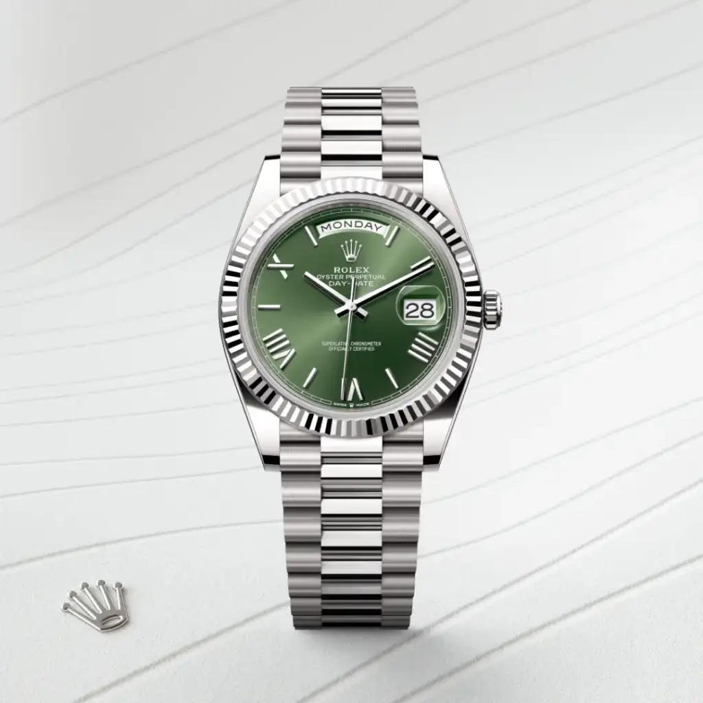 Rolex Day-Date in 18 Karat Weißgold, M228239-0033-3 – Uhren Schmiemann