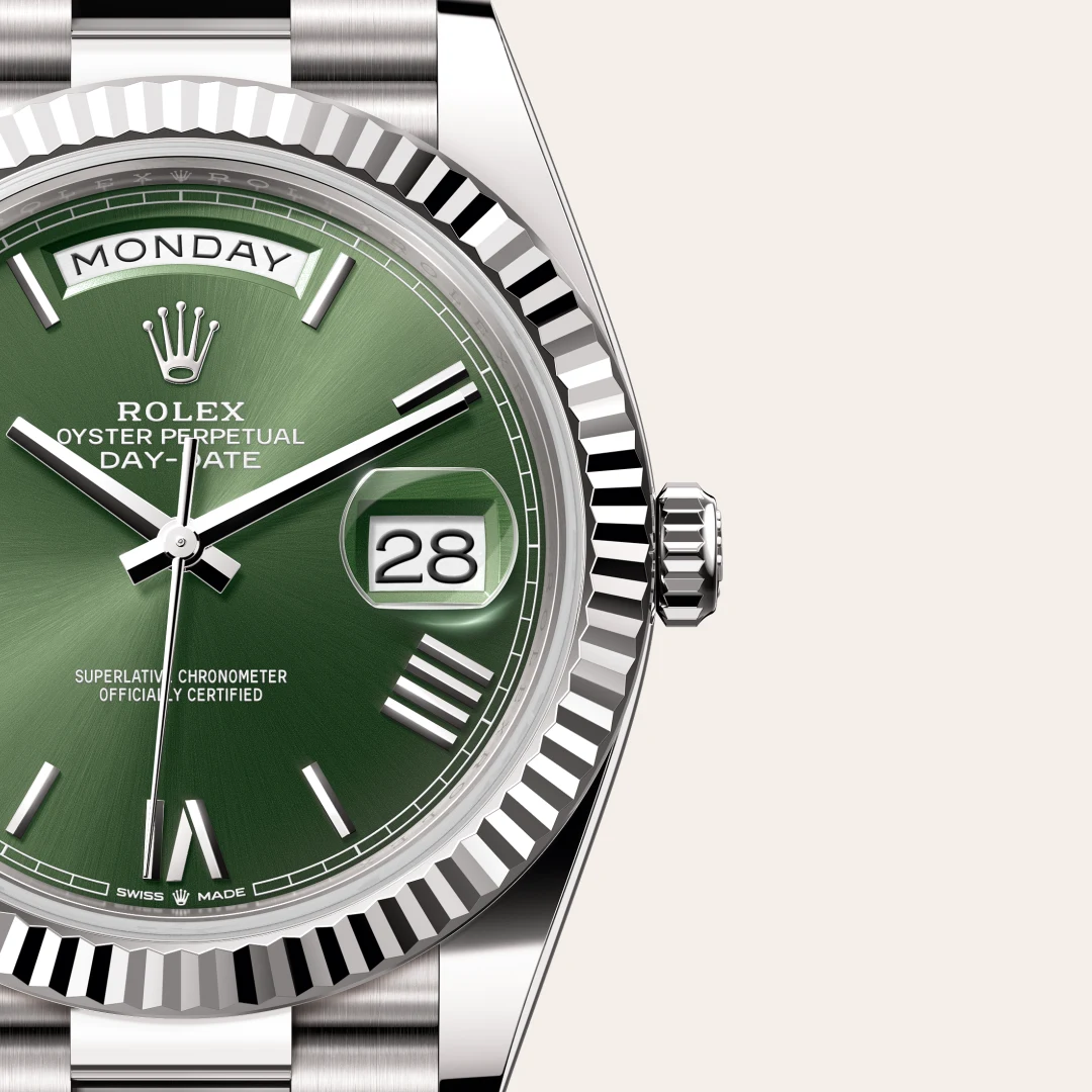 Rolex Day-Date in 18 Karat Weißgold, M228239-0033-7 – Uhren Schmiemann