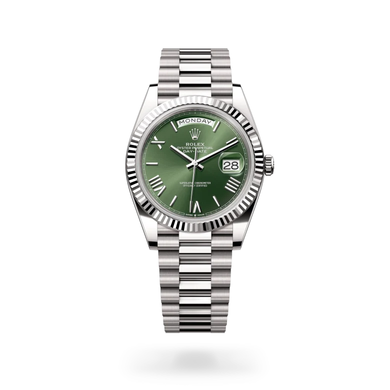 Rolex Day-Date in 18 Karat Weißgold, M228239-0033-2 – Uhren Schmiemann