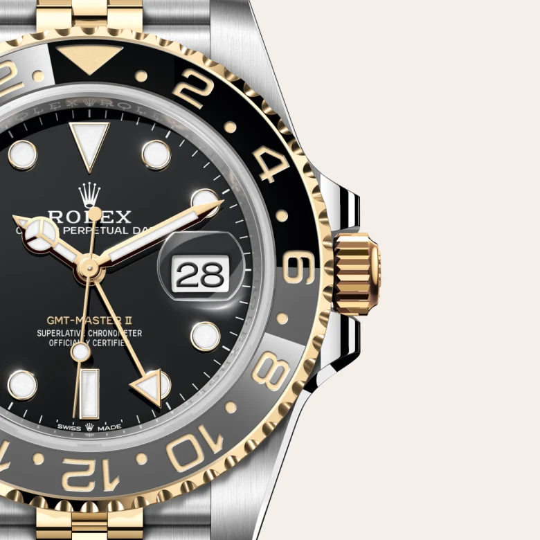 Rolex GMT-Master II in Rolesor gelb (Kombination aus Edelstahl Oystersteel und Gelbgold), M126713GRNR-0001-8 – Uhren Schmiemann