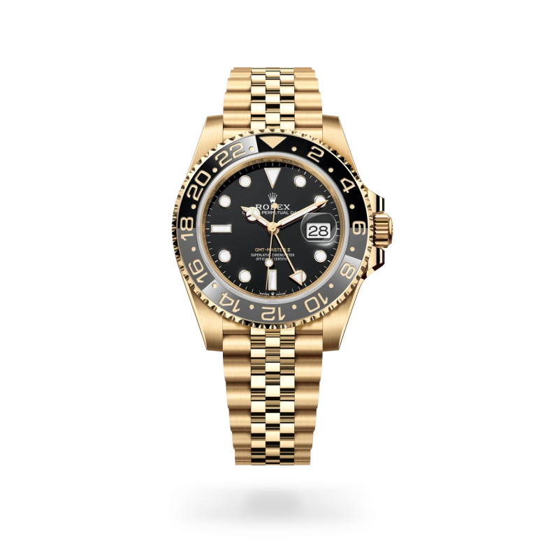 Rolex GMT-Master II in 18 Karat Gelbgold, M126718GRNR-0001-2 – Uhren Schmiemann