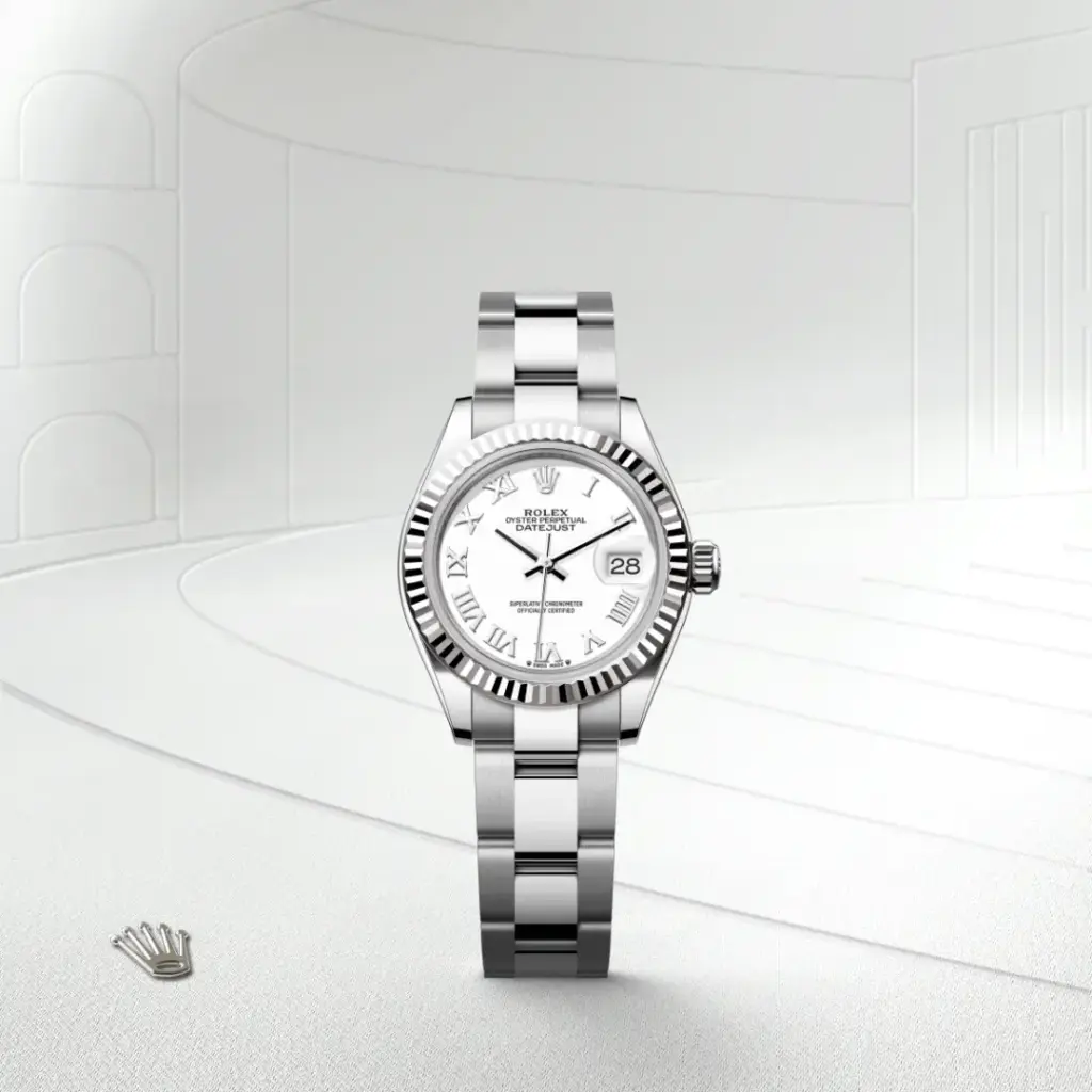 Rolex Lady-Datejust in Rolesor weiß (Kombination aus Edelstahl Oystersteel und Weißgold), M279174-0020-4 – Uhren Schmiemann