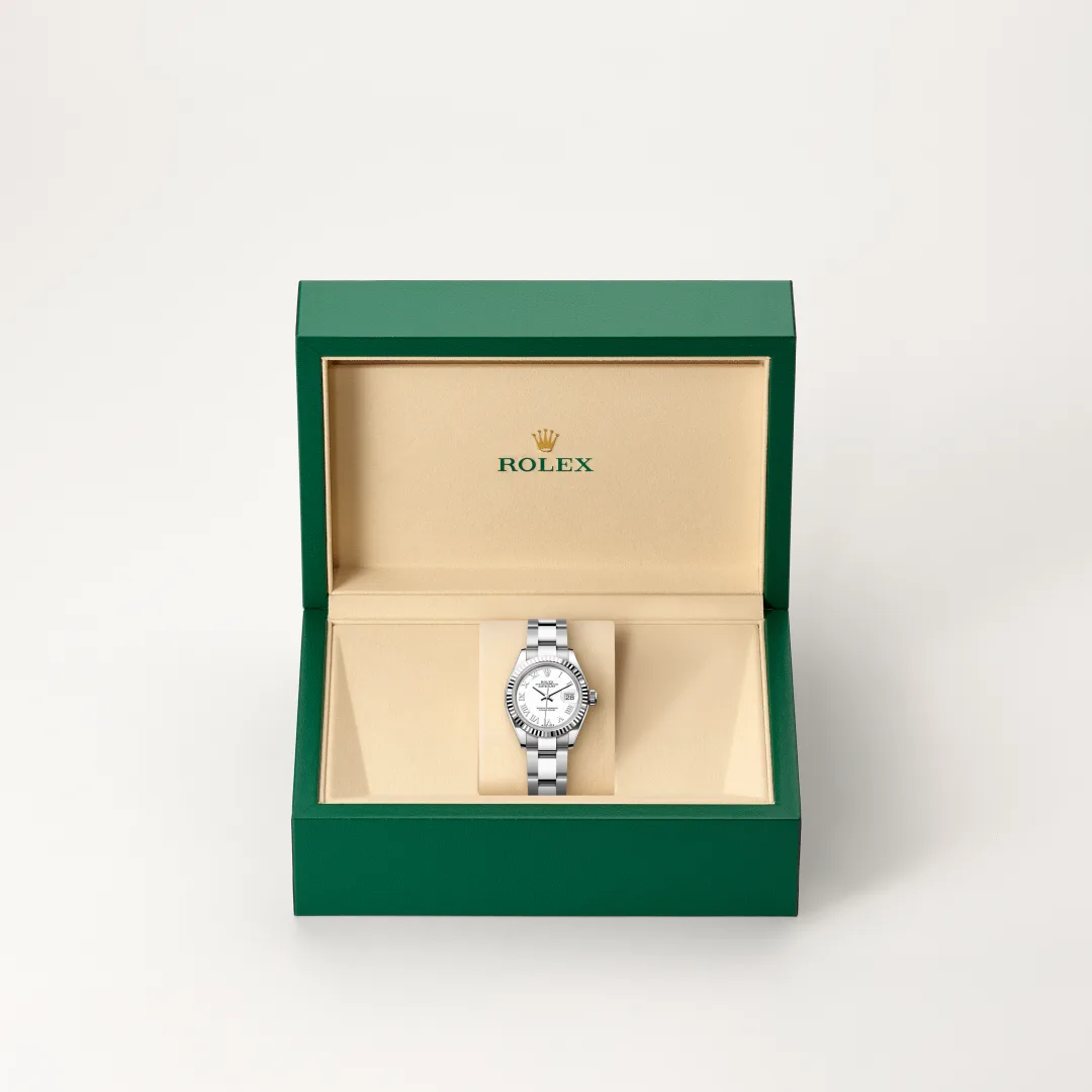 Rolex Lady-Datejust in Rolesor weiß (Kombination aus Edelstahl Oystersteel und Weißgold), M279174-0020-5 – Uhren Schmiemann