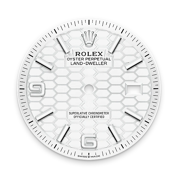 Rolex Land-Dweller in Rolesor weiß (Kombination aus Edelstahl Oystersteel und Weißgold), M127234-0001-10 – Uhren Schmiemann