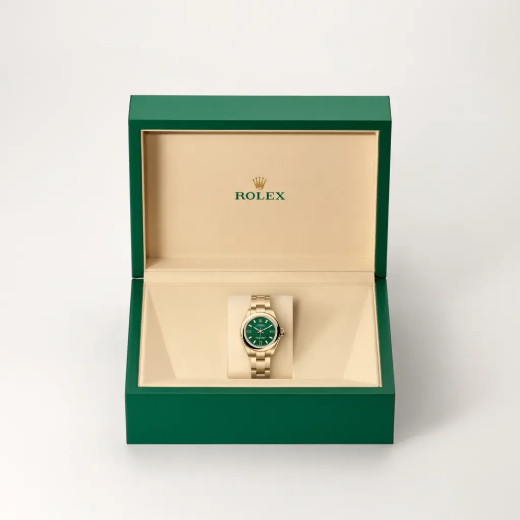 Rolex Oyster Perpetual in 18 Karat Gelbgold, M276208-0002-5 – Uhren Schmiemann