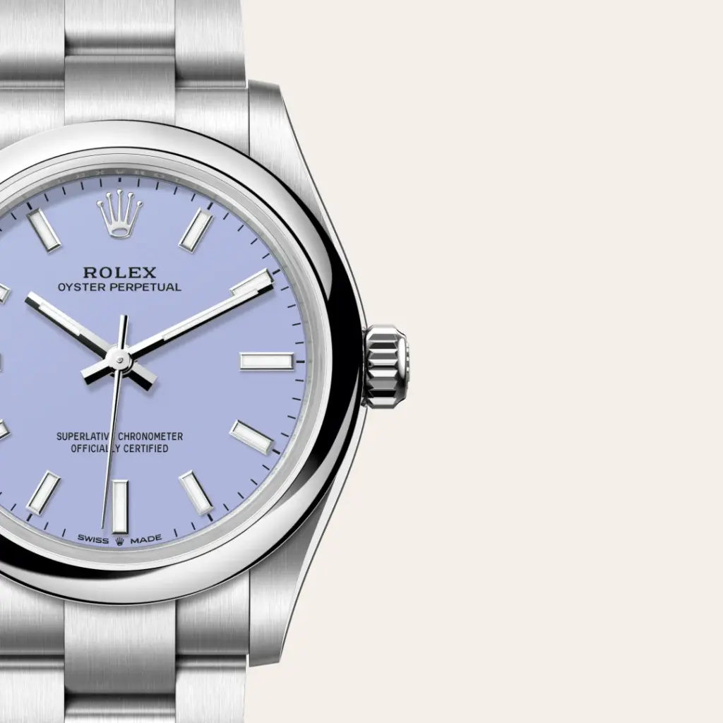 Rolex Oyster Perpetual in Edelstahl Oystersteel, M277200-0014-7 – Uhren Schmiemann