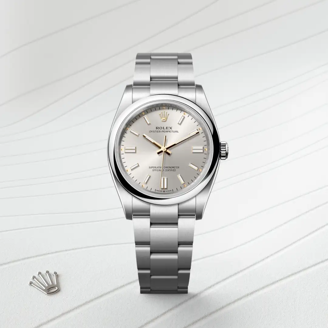 Rolex Oyster Perpetual in Edelstahl Oystersteel, M126000-0001-3 – Uhren Schmiemann
