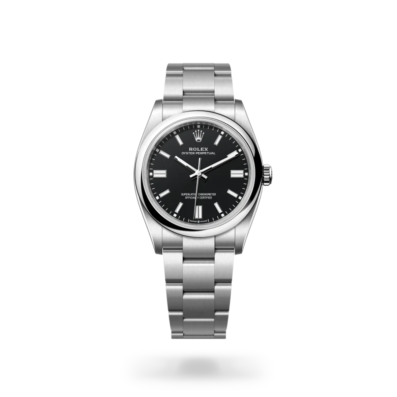 Rolex Oyster Perpetual in Edelstahl Oystersteel, M126000-0014-2 – Uhren Schmiemann