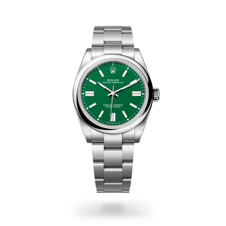 Rolex Oyster Perpetual in Edelstahl Oystersteel, M134300-0004-2 – Uhren Schmiemann