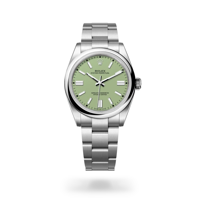 Rolex Oyster Perpetual in Edelstahl Oystersteel, M134300-0006-2 – Uhren Schmiemann