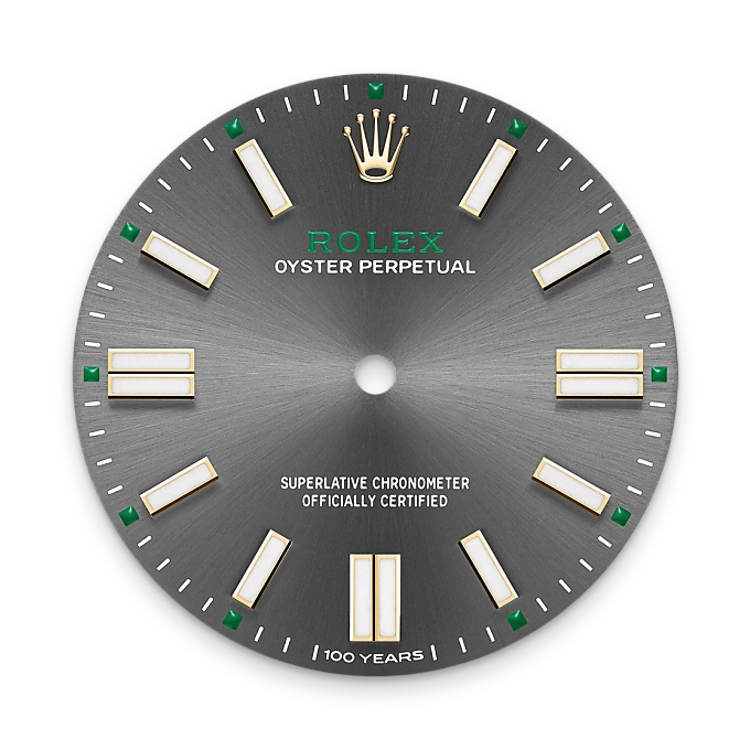 Rolex Oyster Perpetual in Rolesor gelb (Kombination aus Edelstahl Oystersteel und Gelbgold), M134303-0001-10 – Uhren Schmiemann
