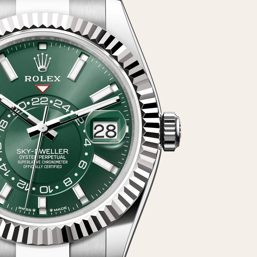 Rolex Sky-Dweller in Rolesor weiß (Kombination aus Edelstahl Oystersteel und Weißgold), M336934-0001-7 – Uhren Schmiemann