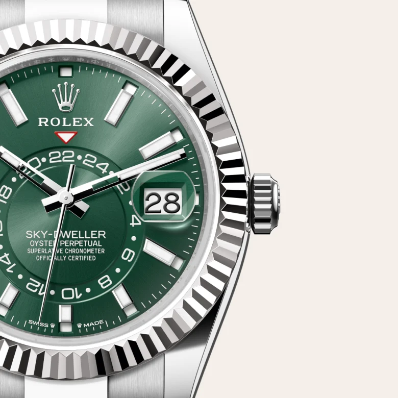 Rolex Sky-Dweller in Rolesor weiß (Kombination aus Edelstahl Oystersteel und Weißgold), M336934-0001-8 – Uhren Schmiemann